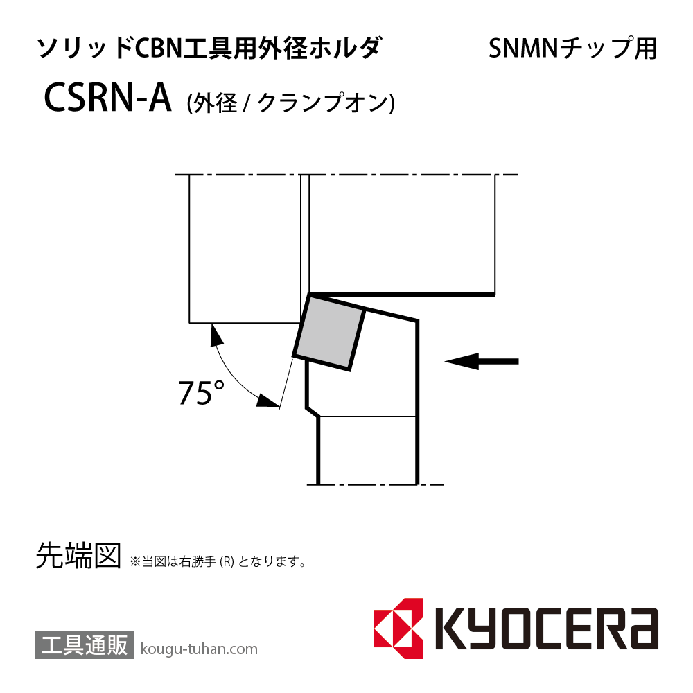 京セラ CSRNR2525M-12A ホルダー THA00090画像