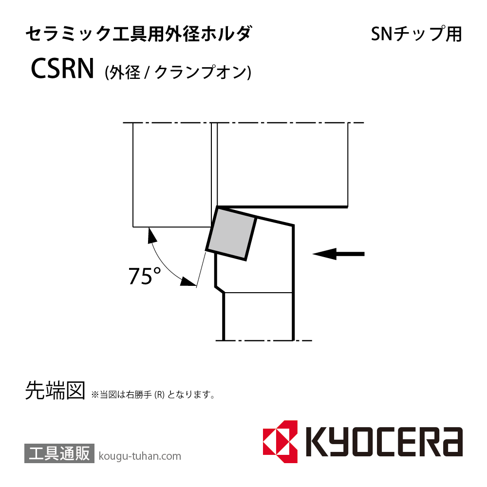 京セラ CSRNL2525M-12 ホルダー THC01880画像