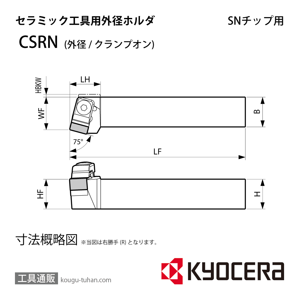 京セラ CSRNL3225P-12 ホルダー THC01900画像