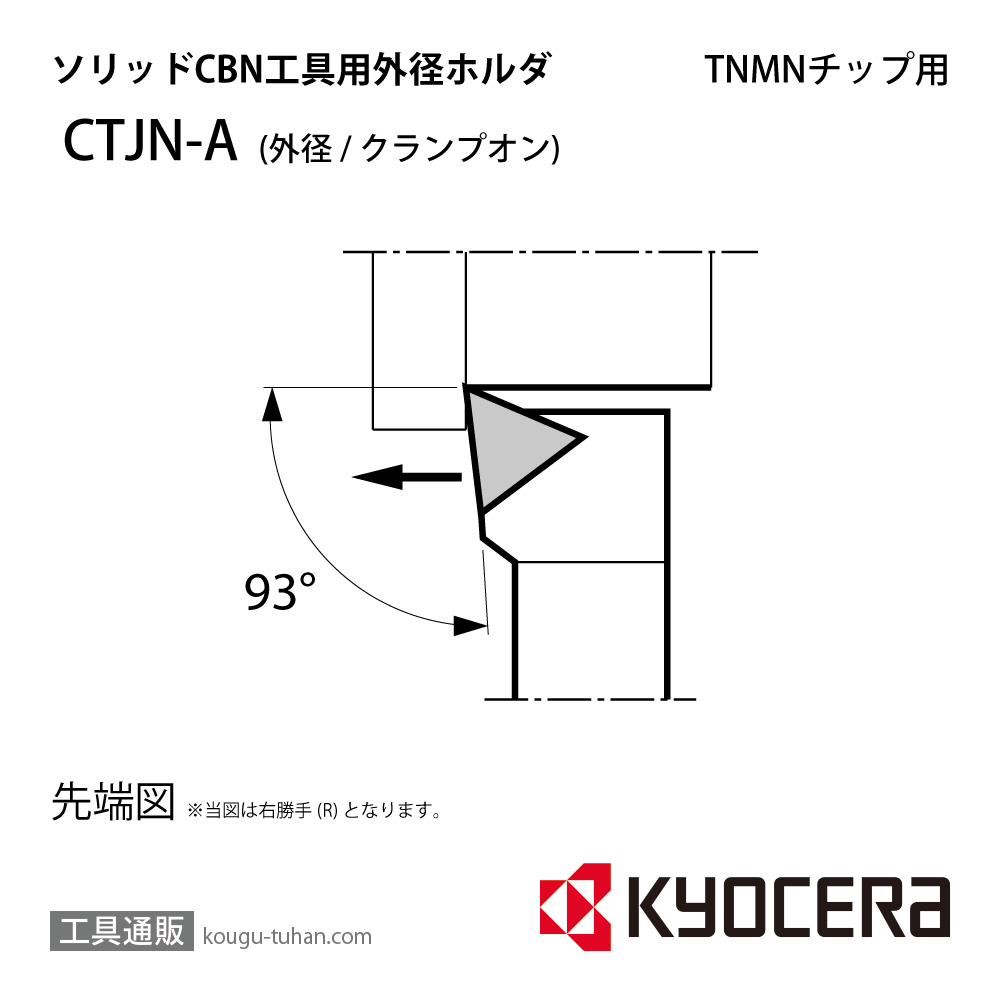 京セラ CTJNR2525M-11A ホルダー THA00470画像