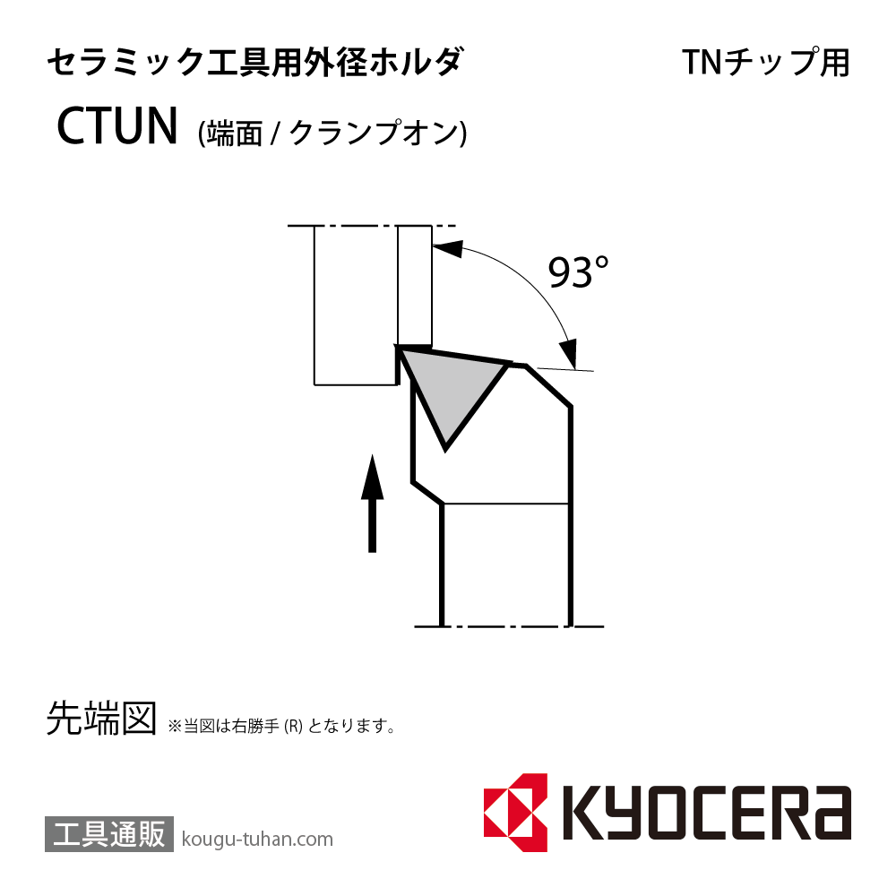 京セラ CTUNR2525M-16 ホルダー THC02400画像