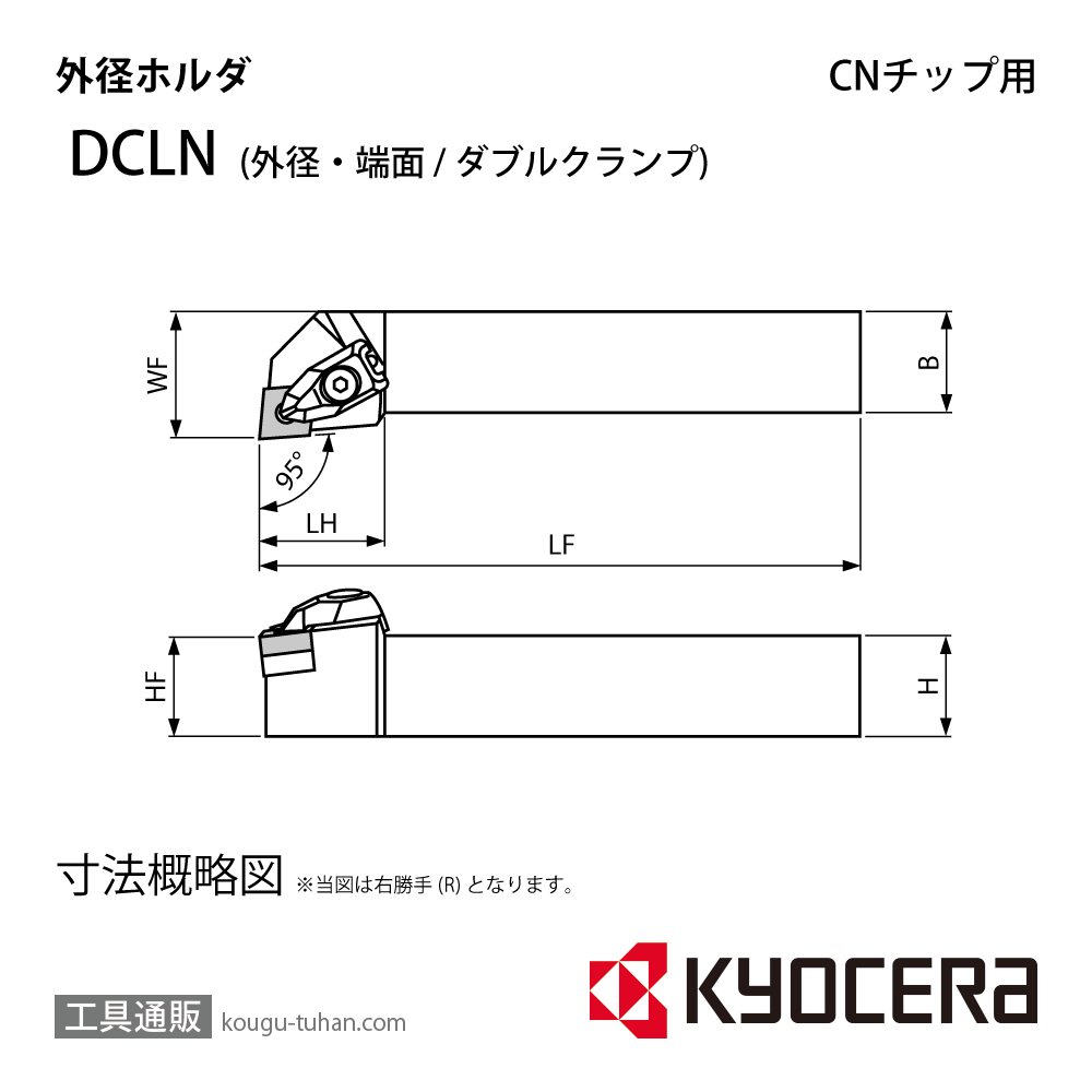 京セラ DCLNL2525M-12 ホルダ- THC13203画像