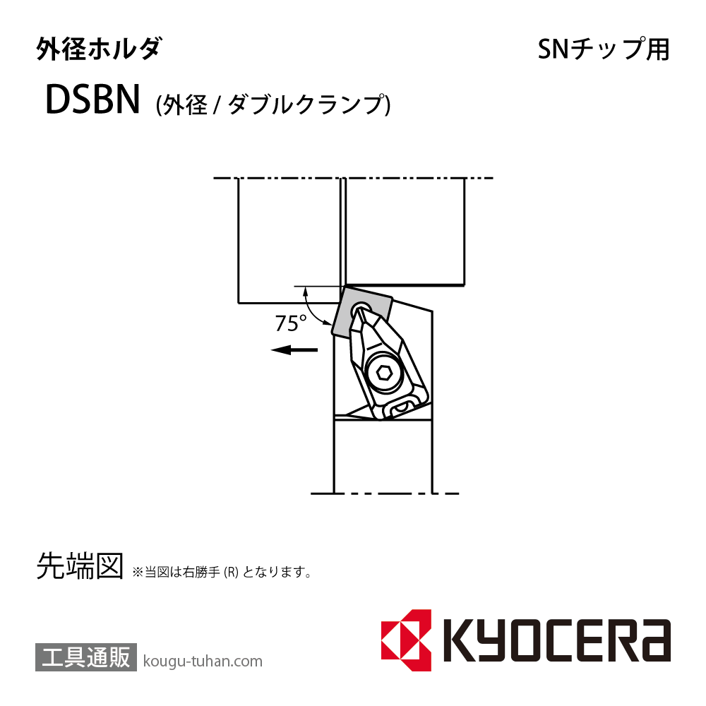 京セラ DSBNL2525M-12 ホルダ- THC13253画像