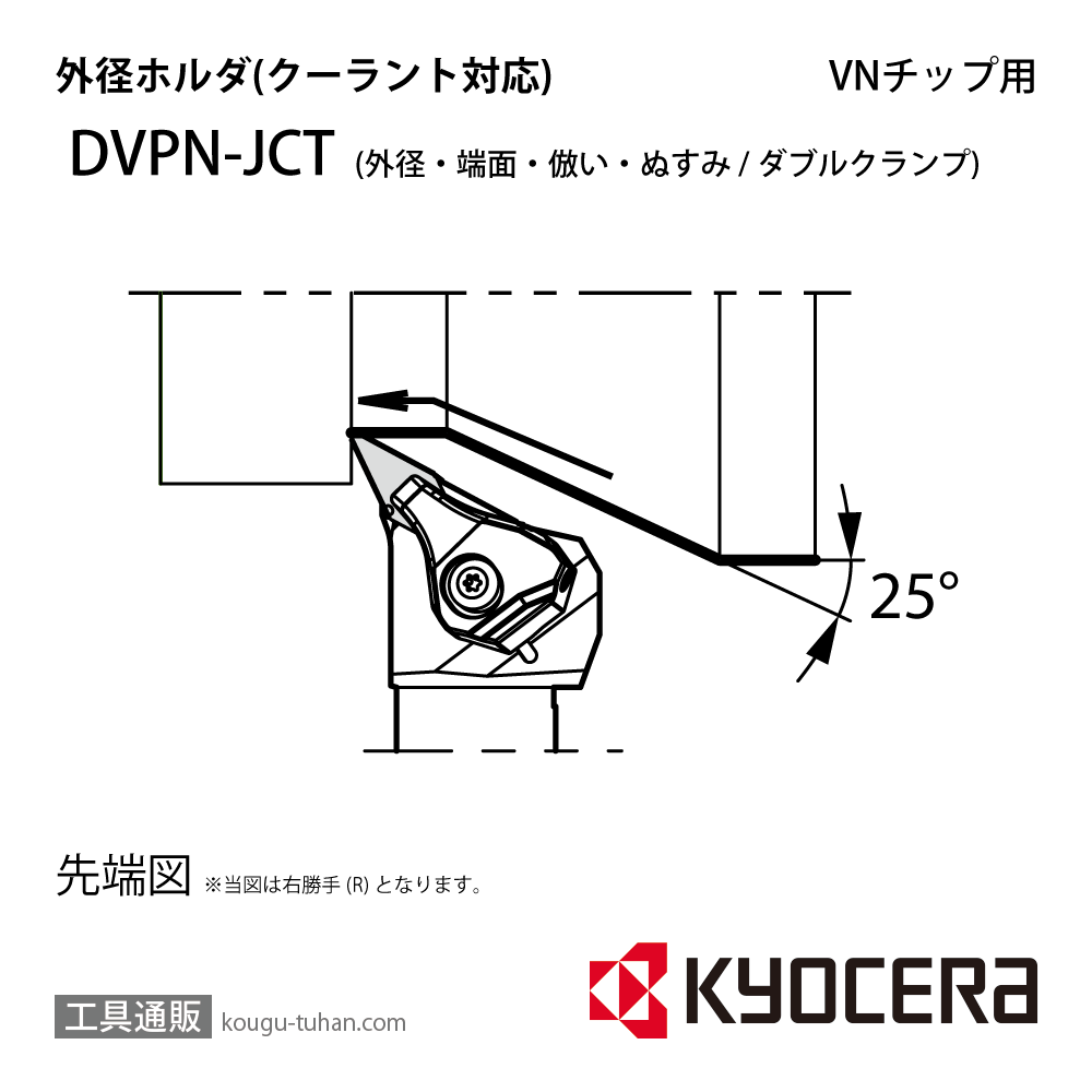 京セラ DVPNL2525M-16JCT ホルダ- THC14934画像