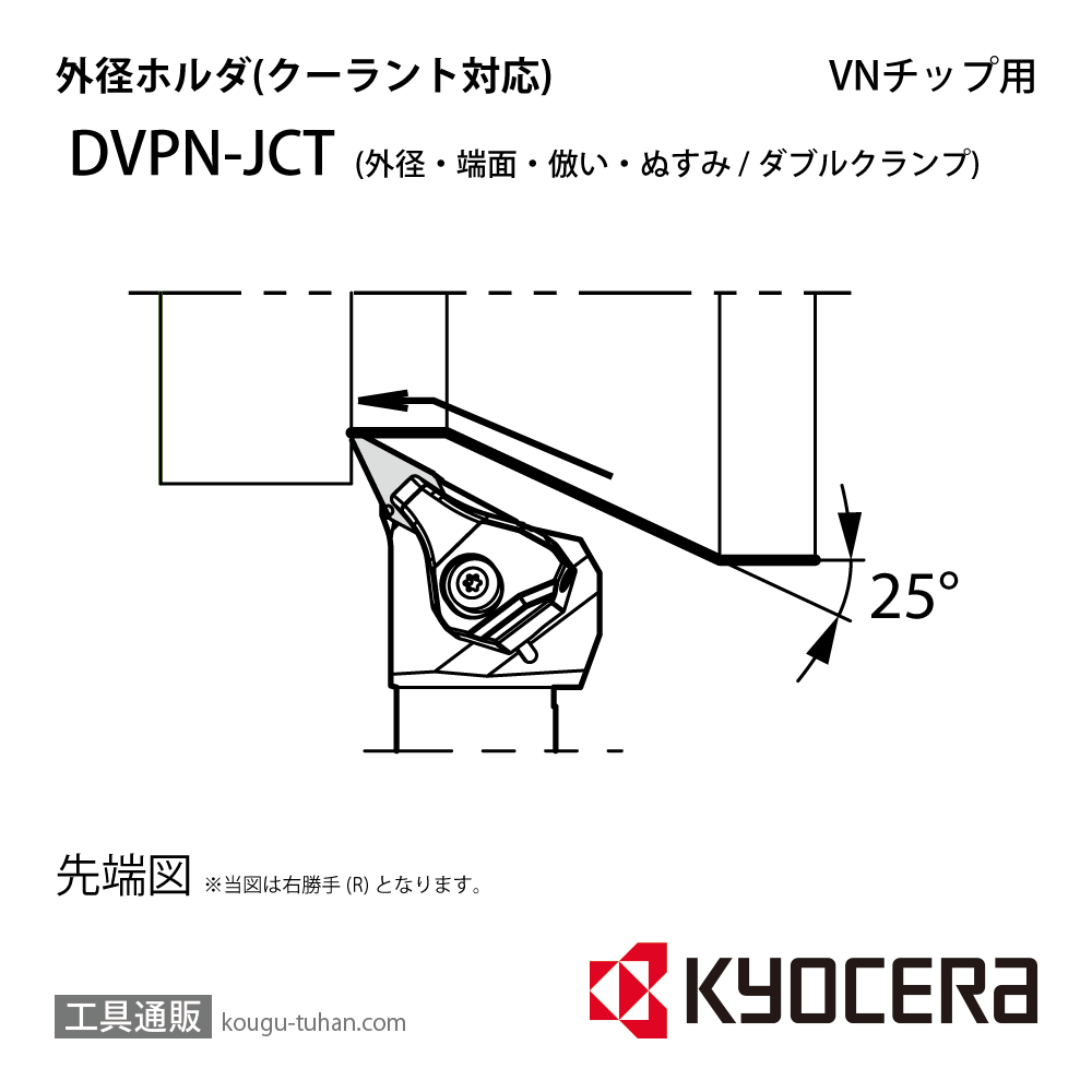 京セラ DVPNL2020K-16JCT ホルダ- THC14932の画像