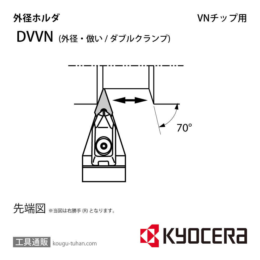 京セラ DVVNN2525M-16 ホルダ- THC13291画像