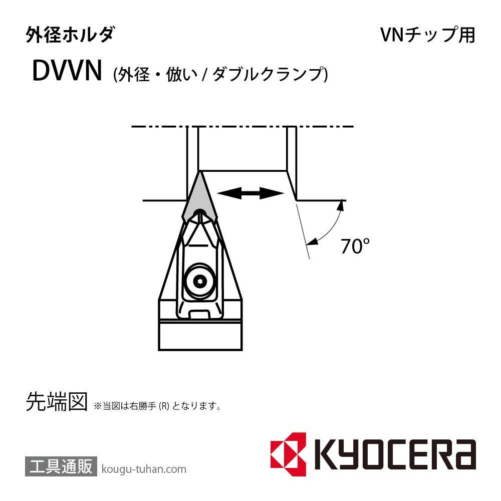 京セラ DVVNN2525M-16 ホルダ- THC13291の画像