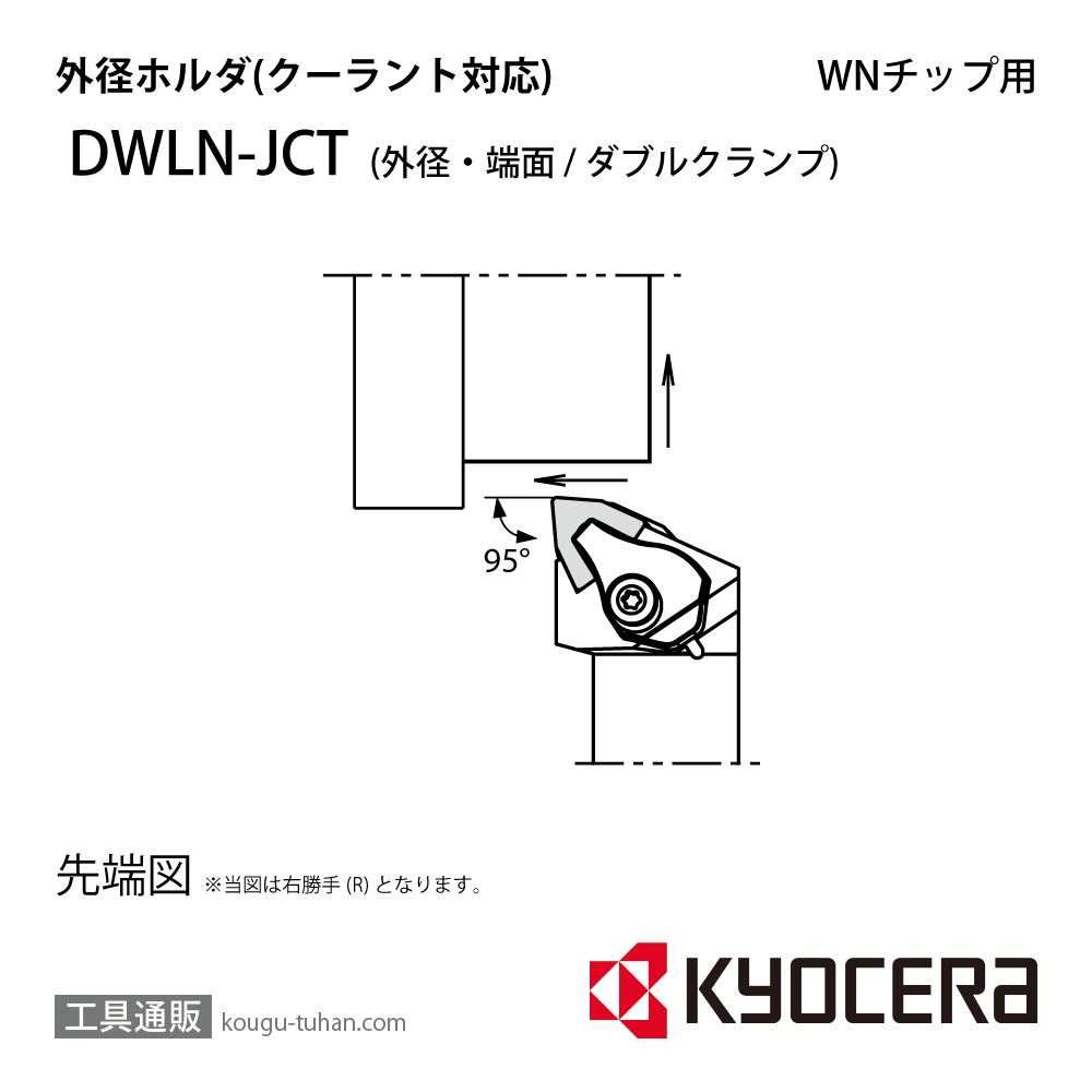京セラ DWLNR2525M-08JCT ホルダ THC14911画像