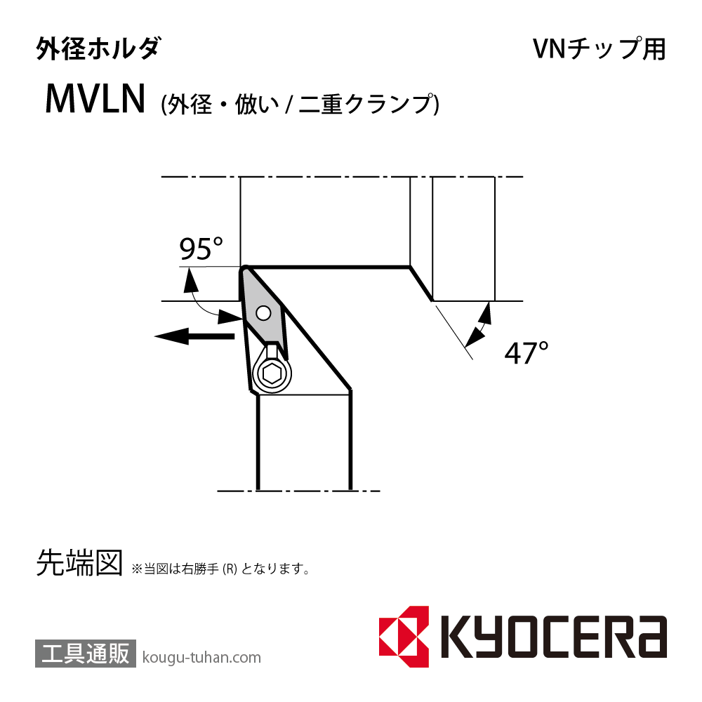 京セラ MVLNL2525M-16 ホルダー THC01260画像