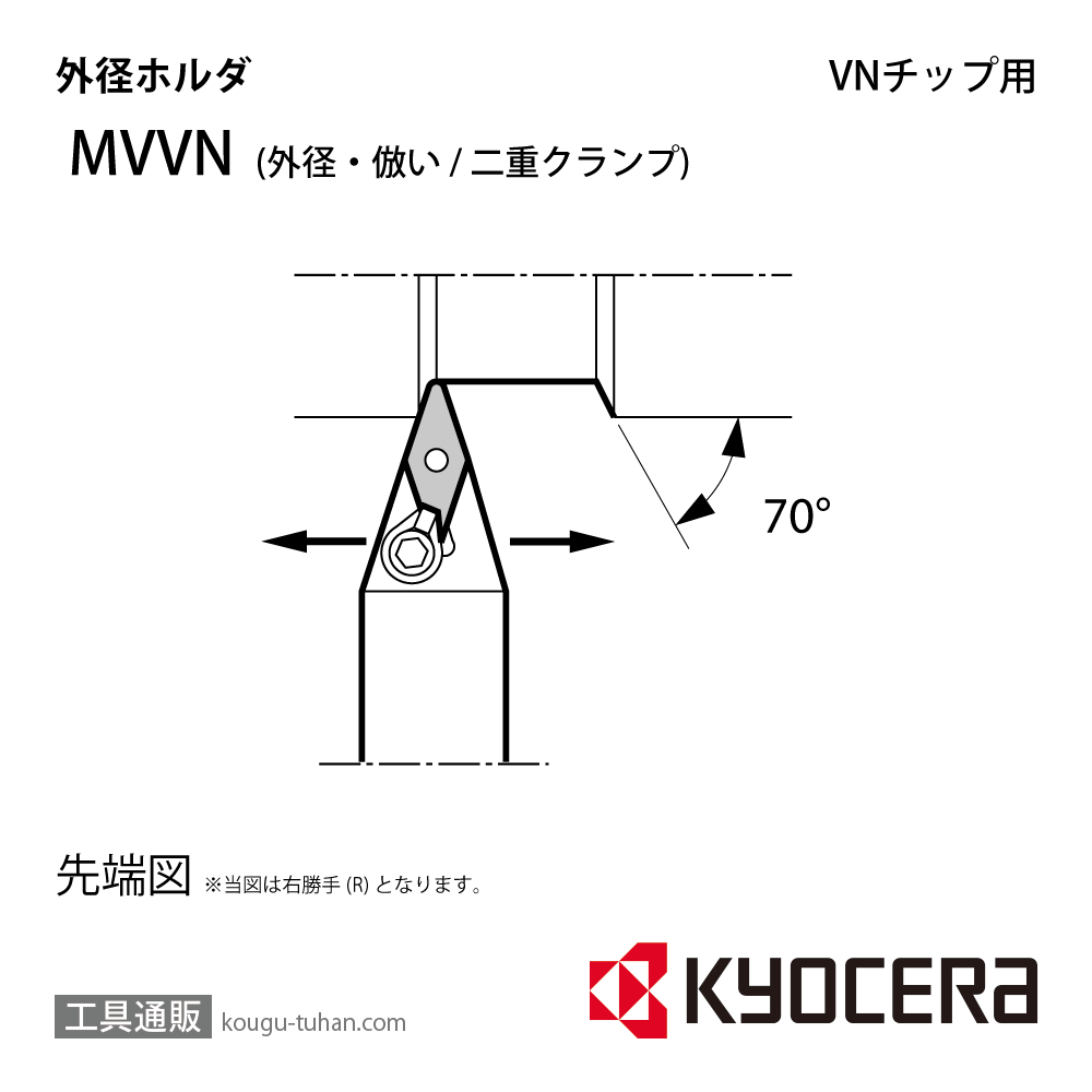 京セラ MVVNN2525M-16 ホルダー THC01280の画像