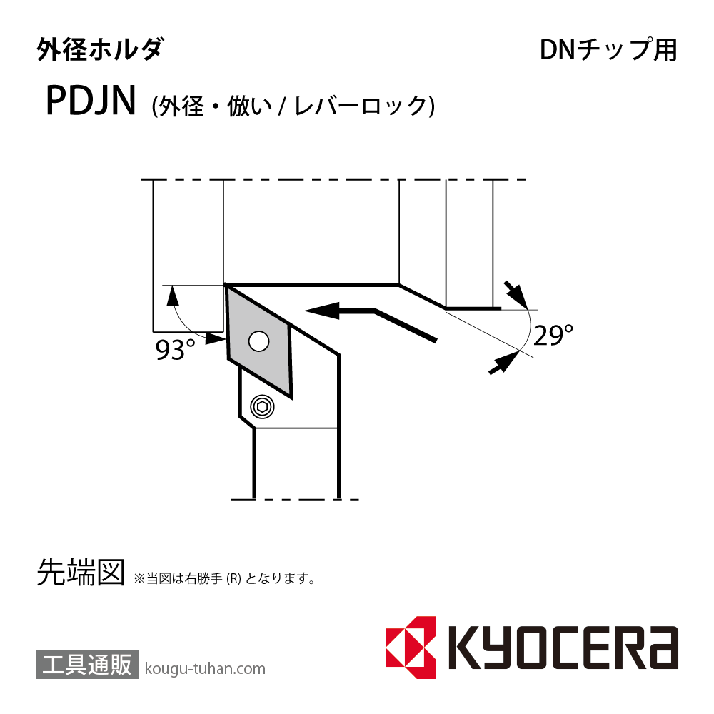 京セラ PDJNR2525M-15U ホルダー THC00810の画像