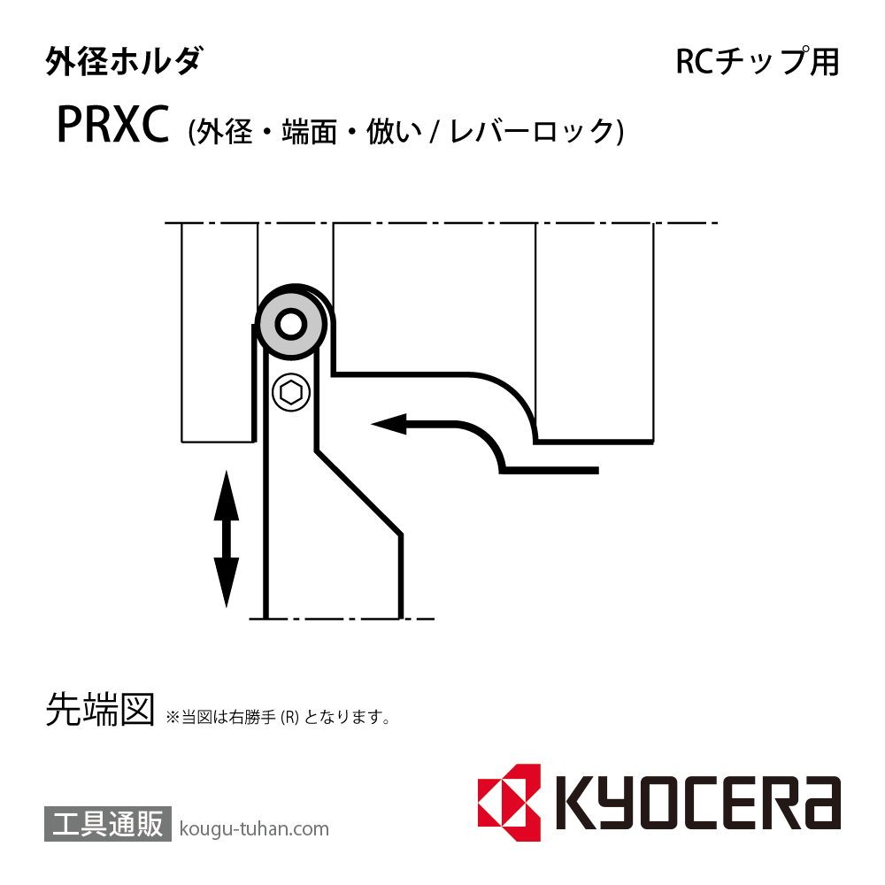 京セラ PRXCR2525M-10 ホルダー THC01002の画像