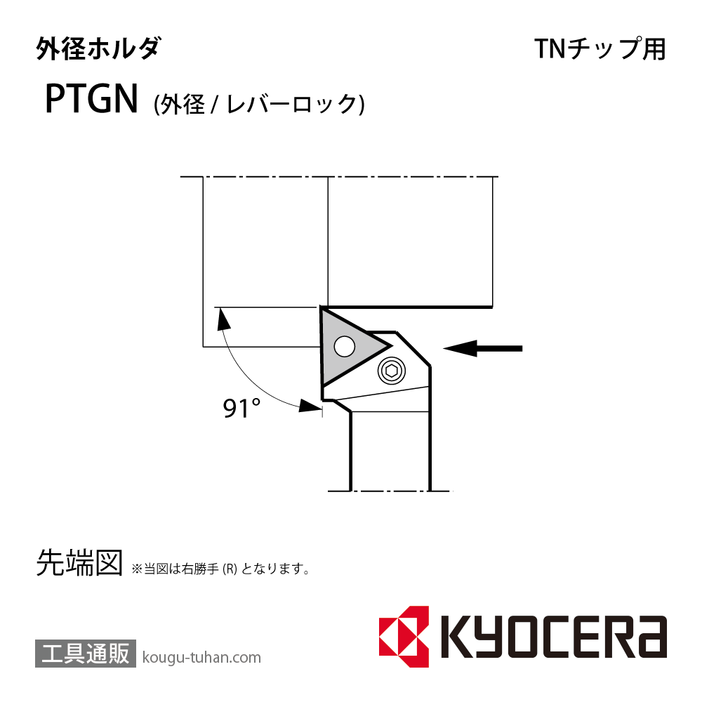 京セラ PTGNR1616H-16 ホルダー THC00386の画像