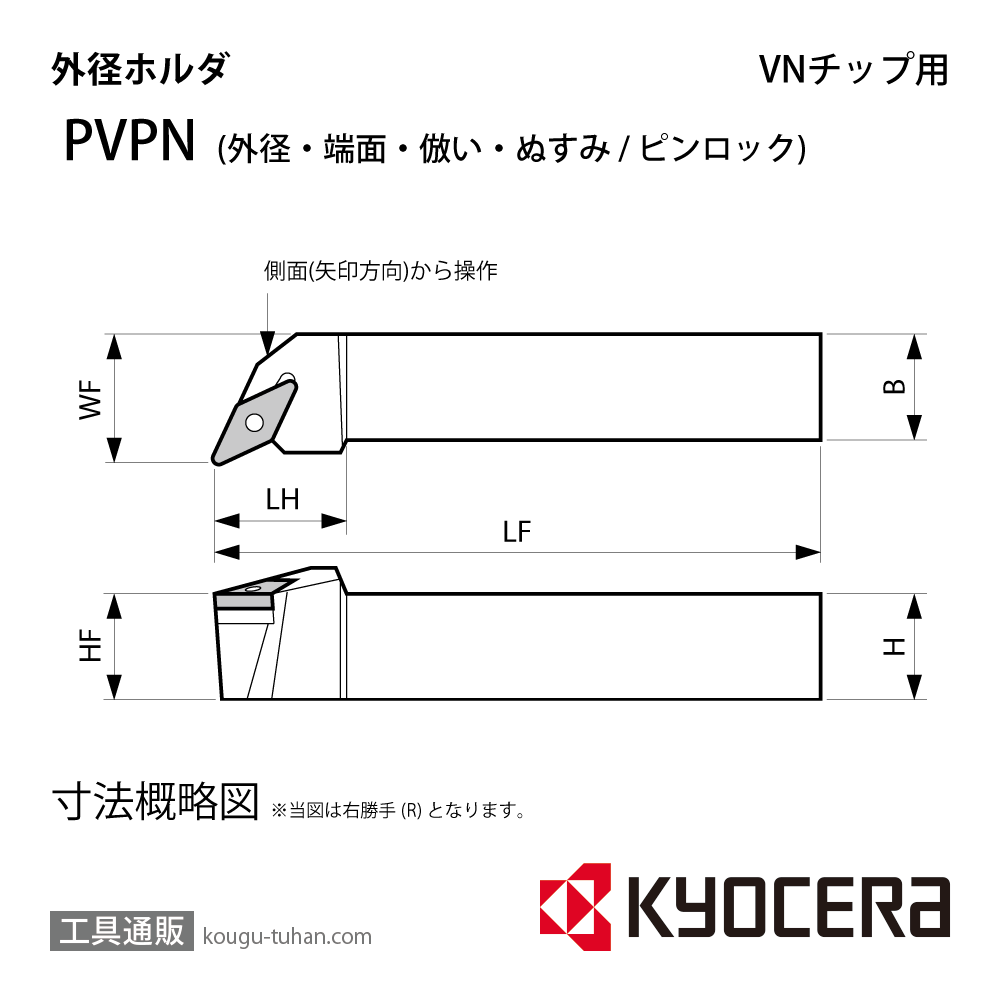 京セラ PVPNR2020K-16Q ホルダー THC01190の画像