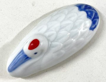 錦鶴箸置/呉須の画像