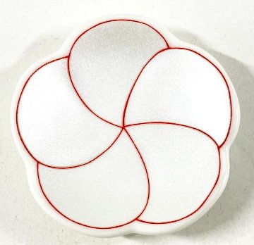 錦銀彩捻り梅箸置の画像