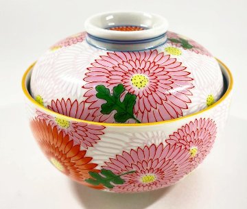 錦菊花尽くし小蓋物の画像