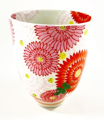 錦菊花尽くし軽々湯呑み 180ccの画像
