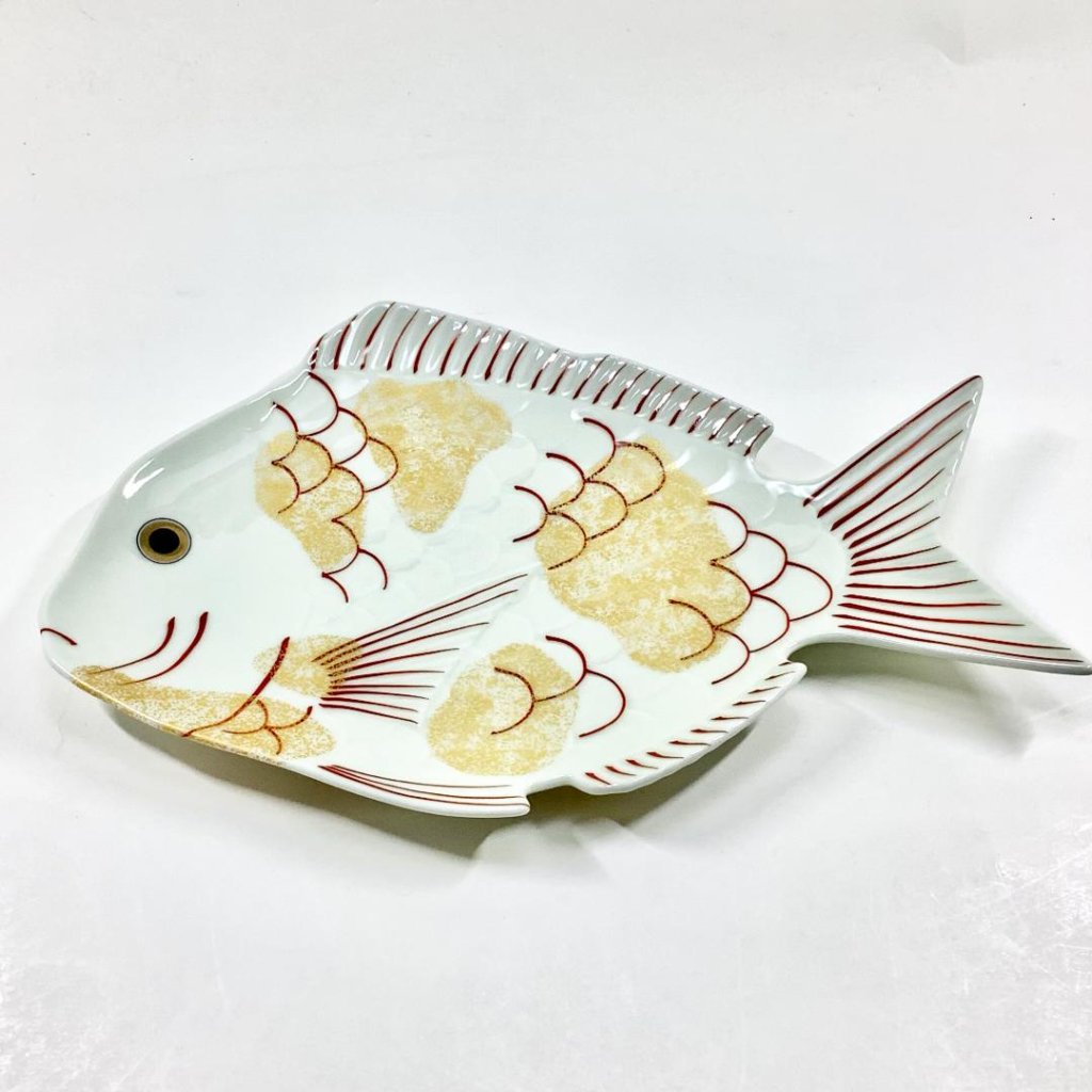 錦金叩鯛形大盛皿　　　　28㎝の画像