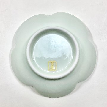 錦銀彩捻梅形小皿　9㎝の画像