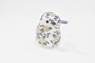 錦紫唐草川蝉形ミニ汁次/箱入(Soy sauce dispenser)の画像