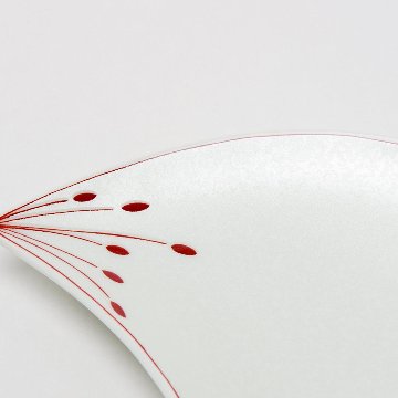 銀叩き花びら銘々皿　五つ揃い　花びら5枚セットの画像