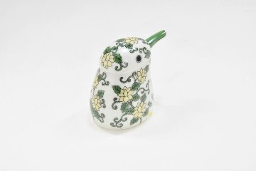 錦緑唐草川蝉形ミニ汁次/箱入  (Soy sauce dispenser)の画像