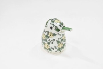錦緑唐草川蝉形ミニ汁次/箱入  (Soy sauce dispenser)の画像