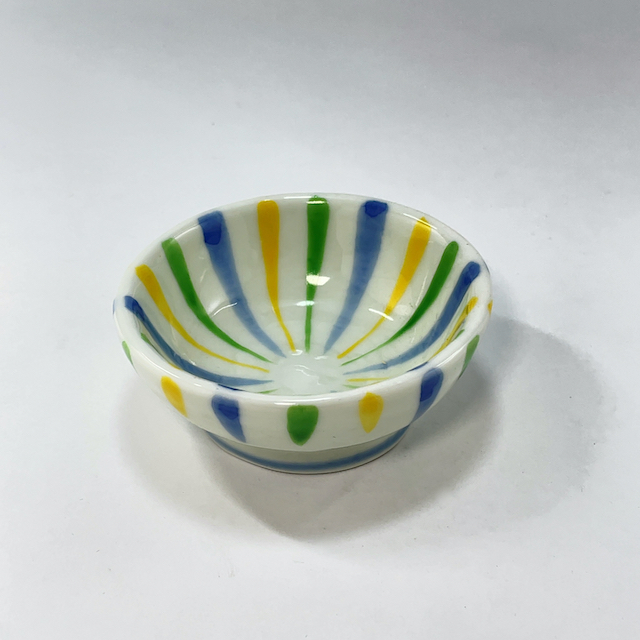 錦三彩丸千代口　7.5㎝の画像