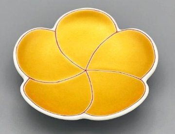 錦金彩捻梅形小皿の画像