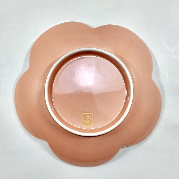 錦曙釉銀彩捻り梅形銘々皿　15㎝の画像