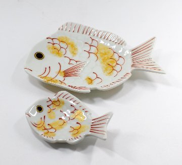 白鯛　銘々皿　13㎝　1枚　ギフト箱入りの画像