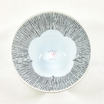 錦小花黒糸十草高茶碗　11㎝の画像