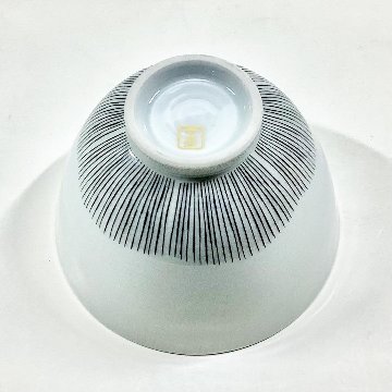 錦小花黒糸十草高茶碗　11㎝の画像