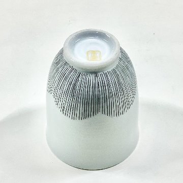 錦小花黒糸十草湯呑 　　180ccの画像