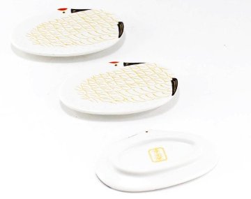 鶴　箸置き　3個セット　ギフト箱入りの画像