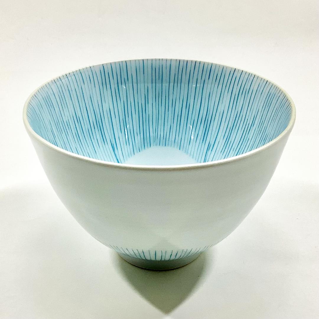 錦小花青糸十草高茶碗　11㎝の画像