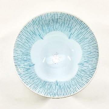 錦小花青糸十草高茶碗　11㎝の画像