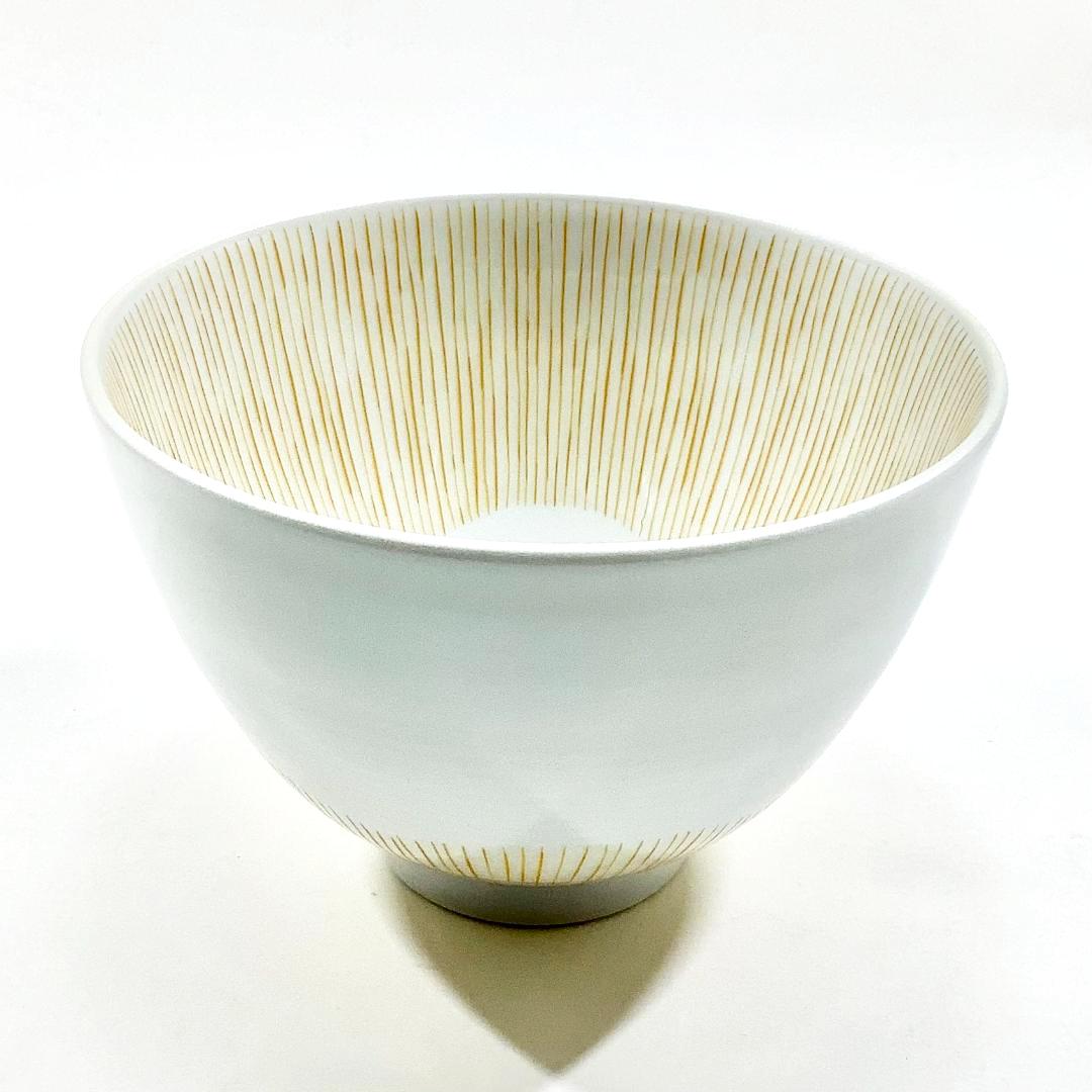 錦小花きび糸十草高茶碗　11㎝の画像