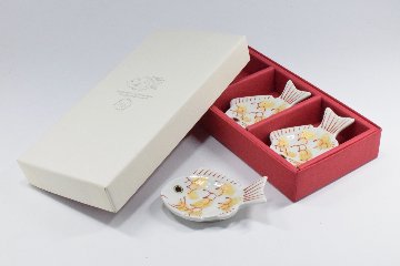 白鯛　箸置き　3個セット　ギフト箱入りの画像