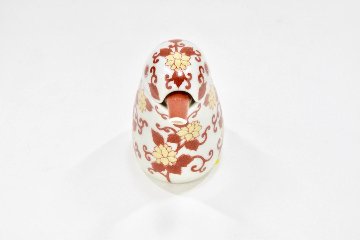 錦赤唐草川蝉形醤油差し/ミニ（箱入）(Soy sauce dispenser)の画像