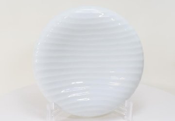 白土釉渕下り六寸皿　18㎝の画像