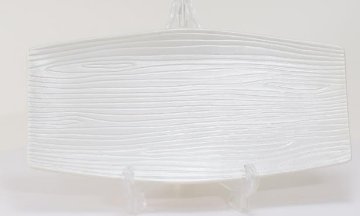 錦銀彩木目彫銘々皿　20㎝の画像