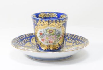 錦青ベルサイユ中国茶碗皿の画像