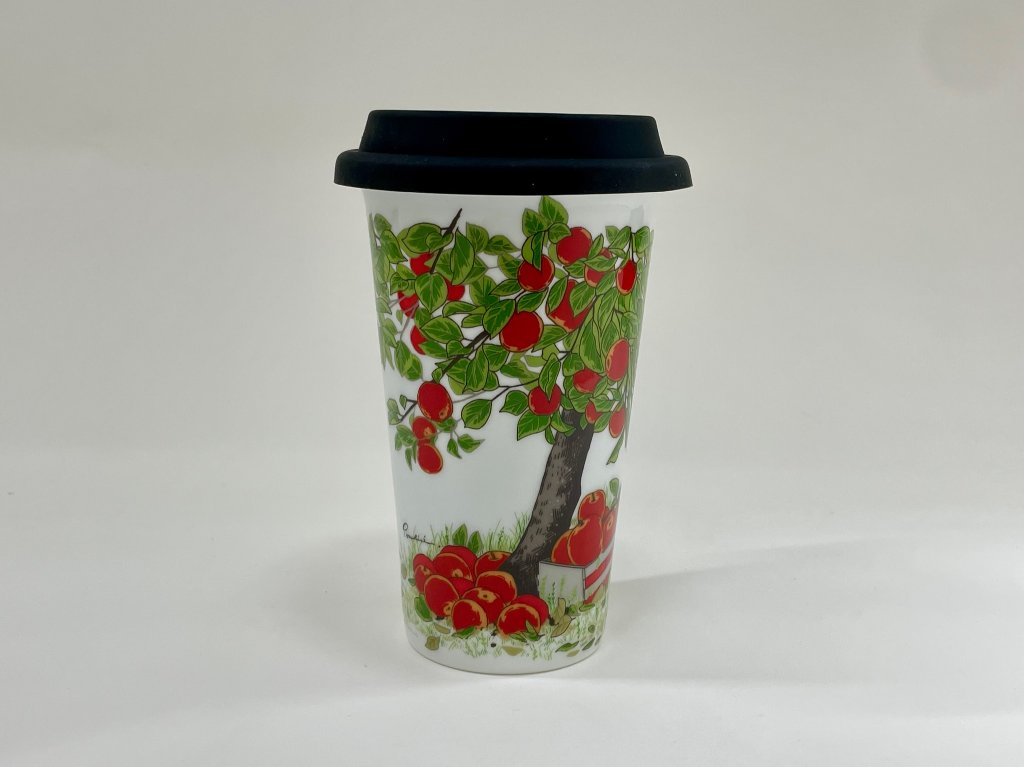 Traveling Tumbler/りんご　300ml（コンビニコーヒーMサイズ対応）の画像