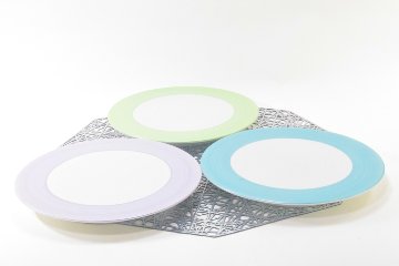 【アウトレット】　　　　75％off　ペールパープルプレート1枚　21㎝の画像