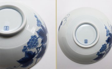 染付文様葡萄絵 AritaBOWL の画像