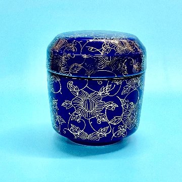 瑠璃金牡丹分骨用・ペット用 （桐箱付）　8㎝　の画像