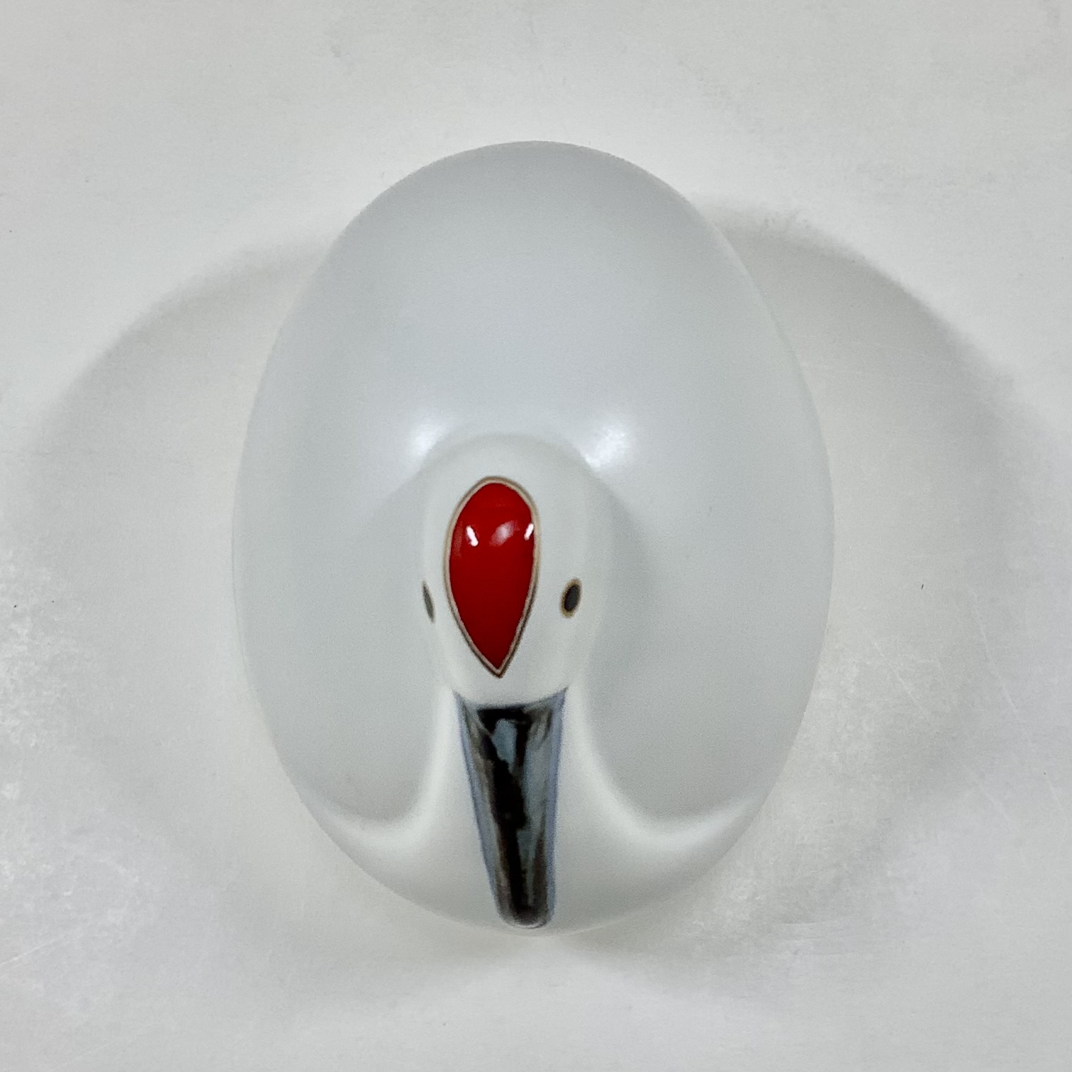 錦雪衣鶴形小蓋物の画像