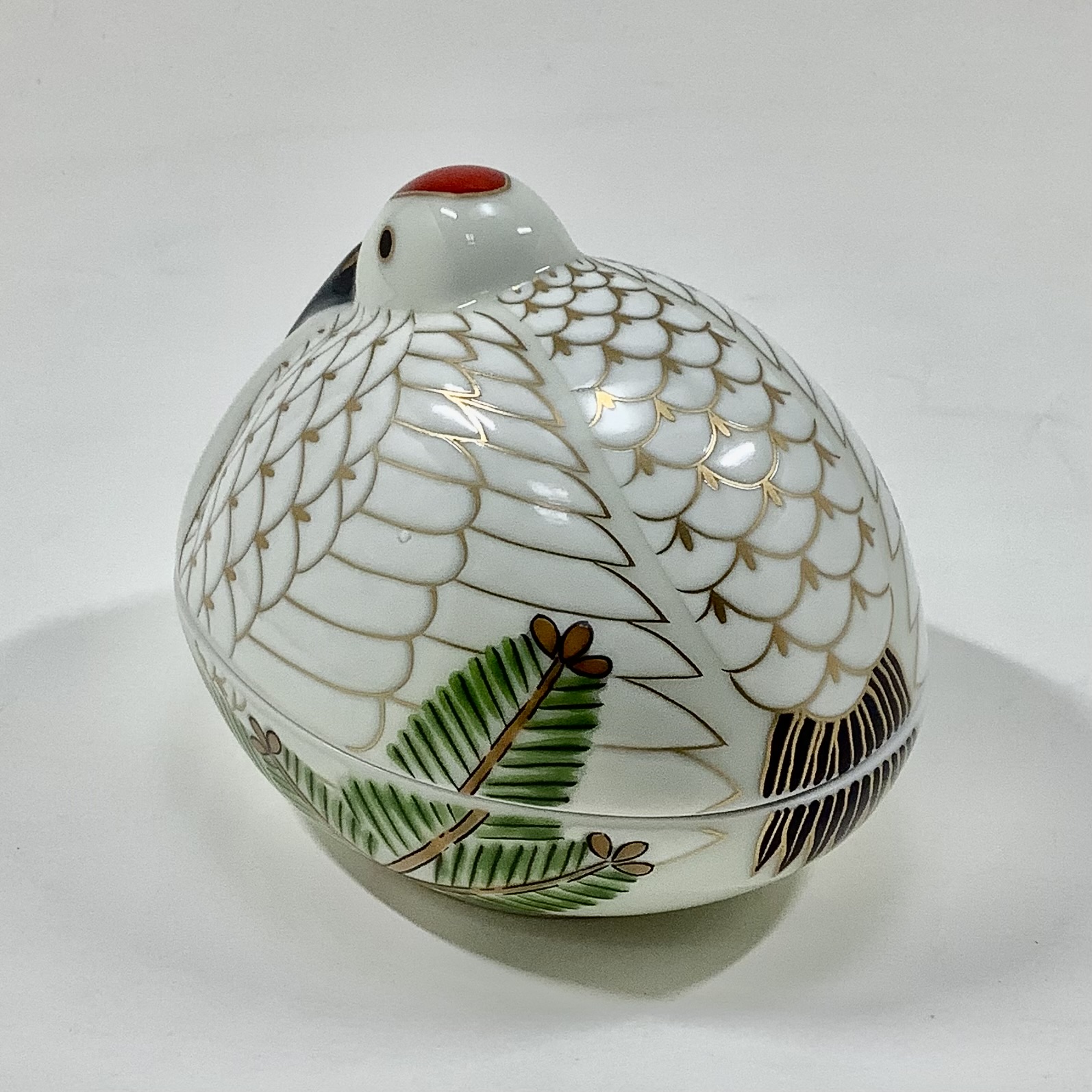 錦巣ごもり鶴形小蓋物の画像